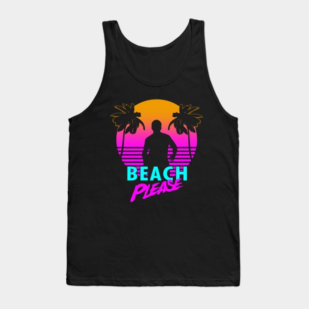 80's Spring Break Summer Beach Retro Meme Tank Top by BoggsNicolas